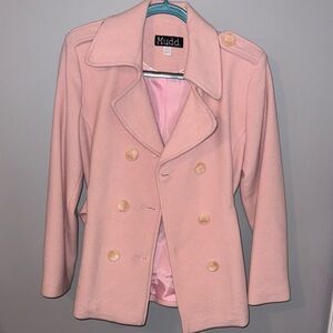 Mudd Women's Soft Pink Peacoat